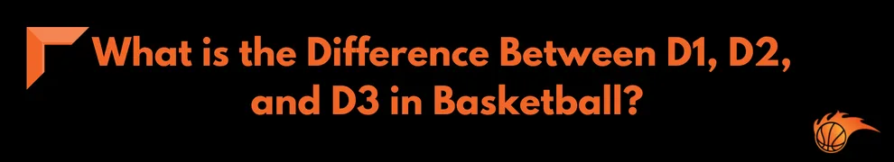 What is the Difference Between D1, D2, and D3 in Basketball