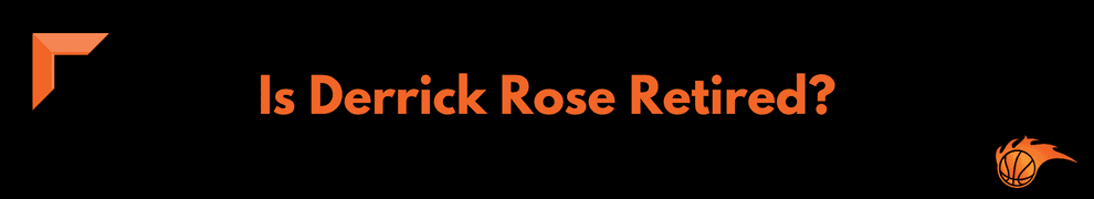 Is Derrick Rose Retired