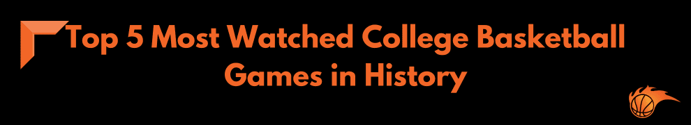 Top 5 Most Watched College Basketball Games in History